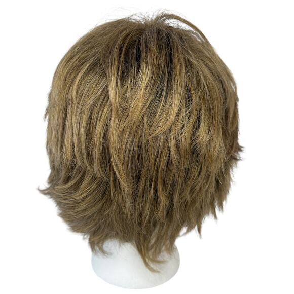 Hair Topper Wig 8 inch Light Brown Bangs Thinning Hair Women Clip In - Picture 4 of 10